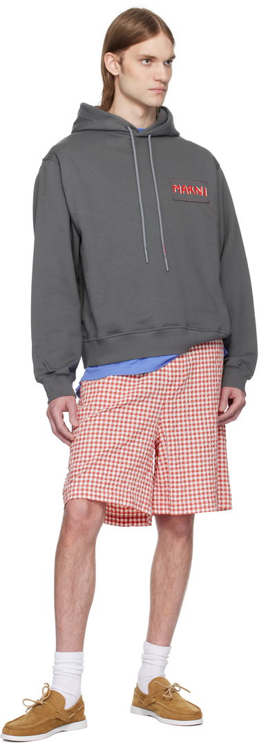 Sweatshirt Marni Marni Loopback Cotton Jersey Hoodie Grå | FUMU0137X0 UTC275, 3