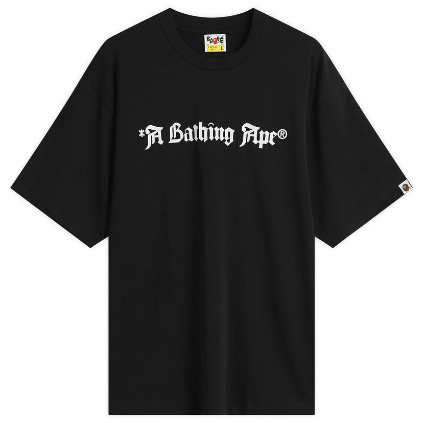 T-shirt BAPE Gothic Logo T-Shirt Sort | 001TEL801325M-BLK
