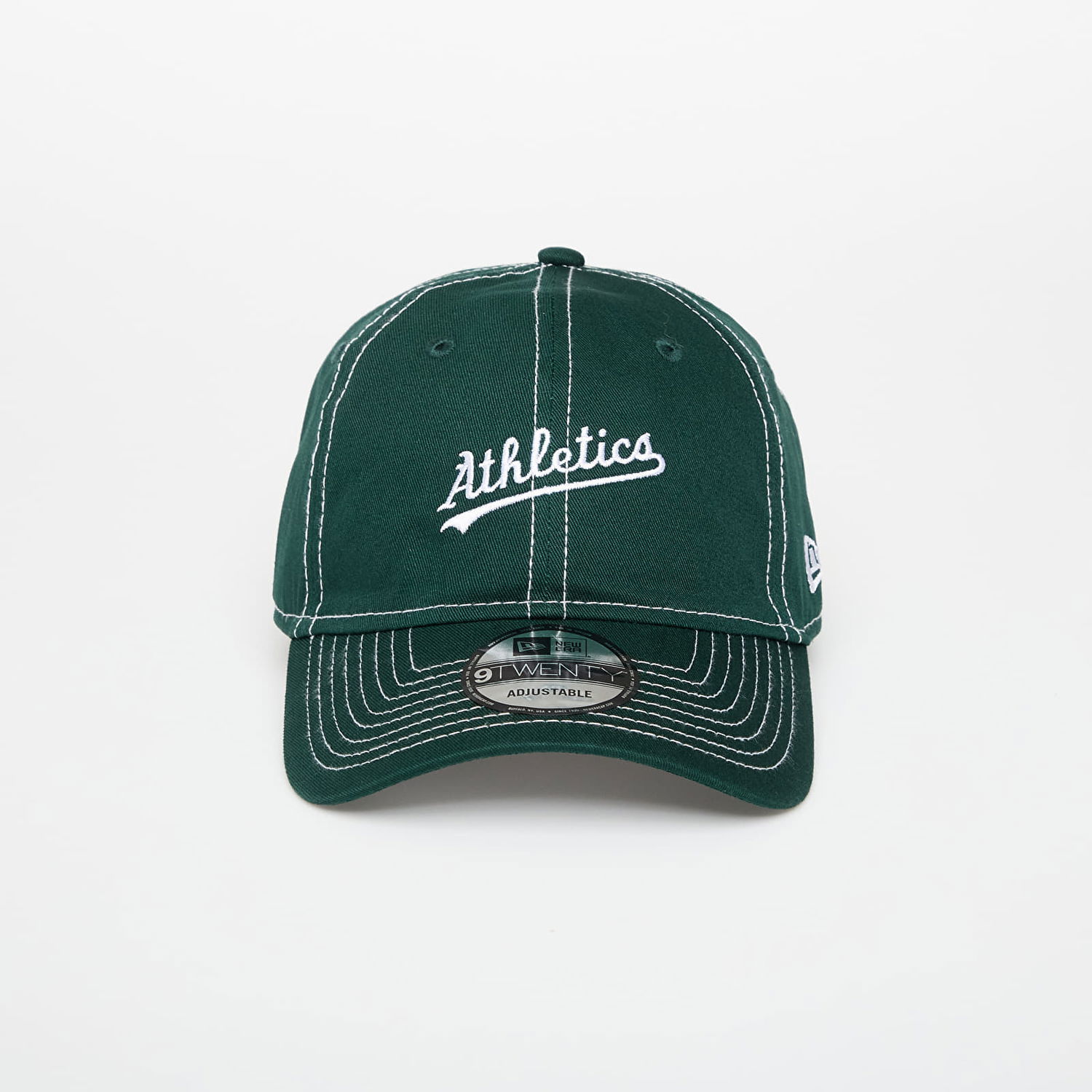 Kasket New Era Oakland Athletics 9TWENTY Contrast Stitch Adjustable Cap Grøn | 60691235, 0