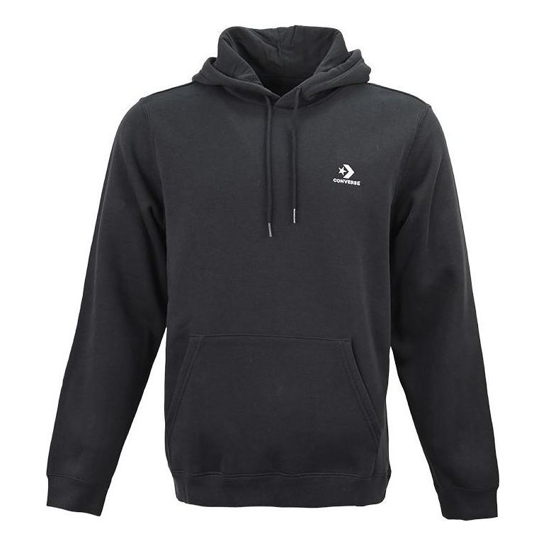 Sweatshirt Converse Embroidered Star Chevron Standard Fit Hoodie Sort | 10024509-A02, 0