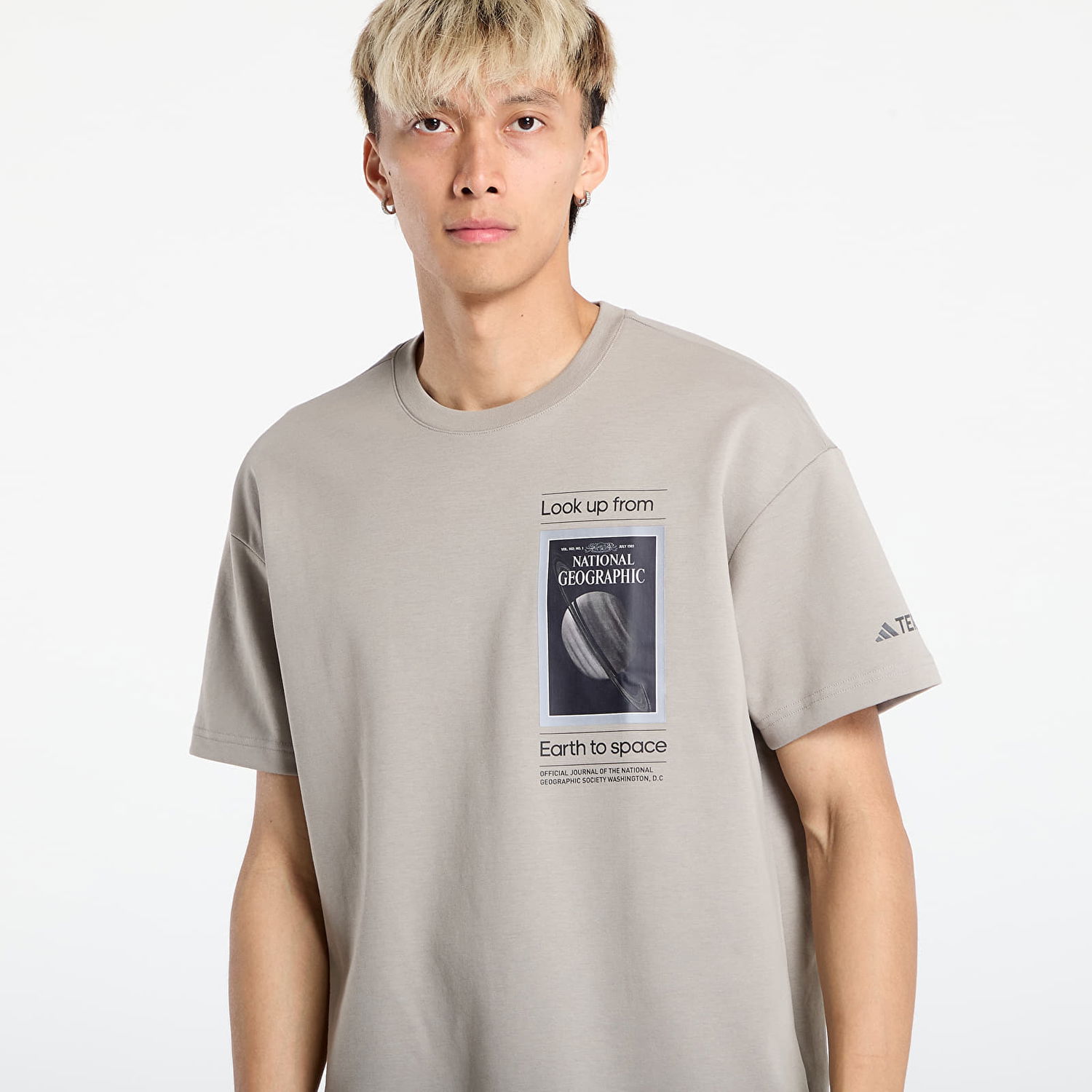 T-shirt adidas Performance National Geographic AEROREADY Graphic Tee Beige | KC2350, 1