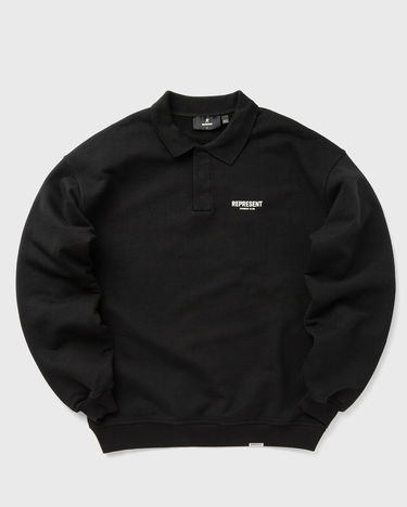 Sweatshirt Represent Clo REPRESENT OWNERS CLUB LS POLO SWEAT Sort | OCM41117-001, 0