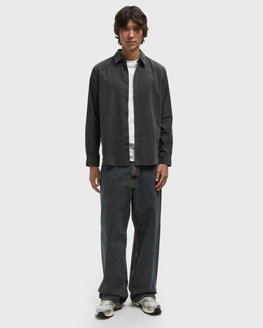 Skjorte Samsoe Samsoe SALIAM NX Corduroy Button-Up Shirt Grå | M10000028-BLACK-OYSTER, 2