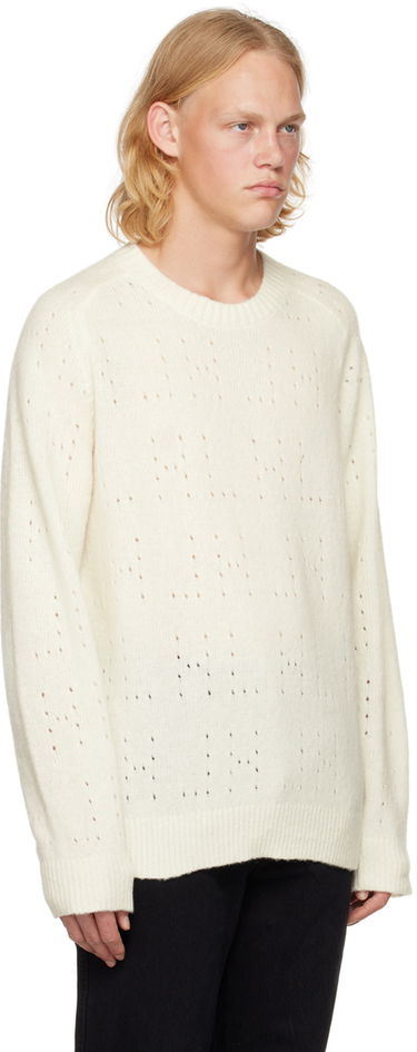 Sweater Helmut Lang Crewneck Knit Sweater Hvid | M10HM702, 1