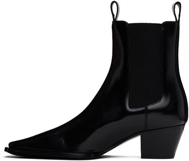 Sneakers og sko TOTEME The City Leather Chelsea Boots Sort | 233-8025-825, 2