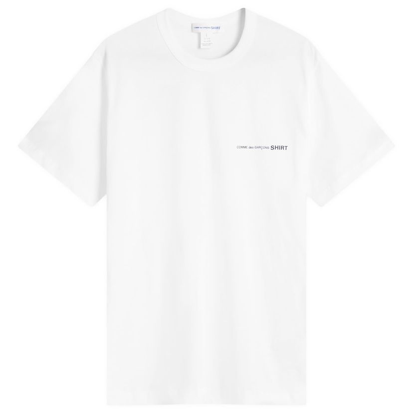 T-shirt Comme des Garçons Comme des Garcons SHIRT Logo T-Shirt, Size Small Hvid | FO-T026-051-3