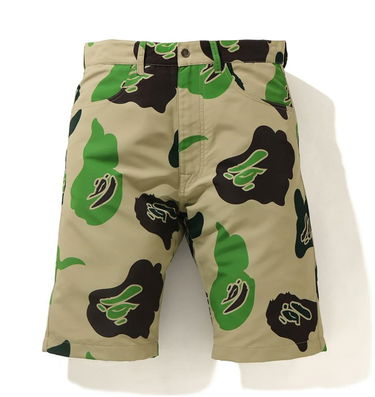 Shorts BAPE Def Camo Wide Shorts Grøn | 001SPH301022X, 0