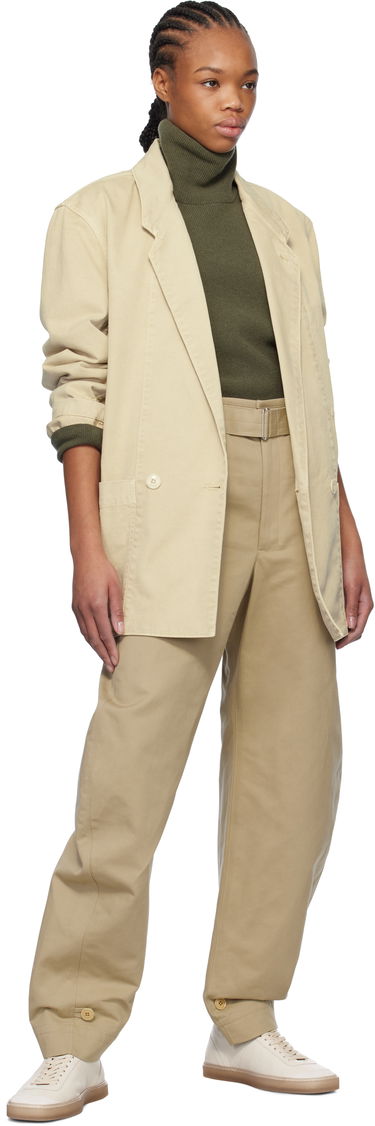 Cargo bukser LEMAIRE Lemaire Belted Tapered Trousers Beige | PA1159 LF1309, 3
