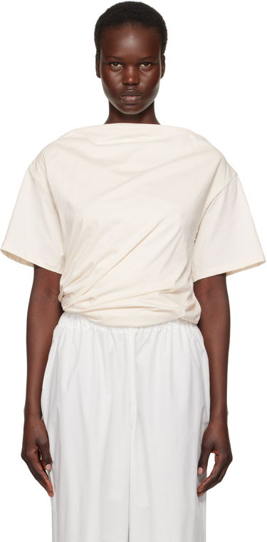 T-shirt Baserange Baserange Turn Twist Front T-Shirt Beige | TOTUS-RC-SP25, 0