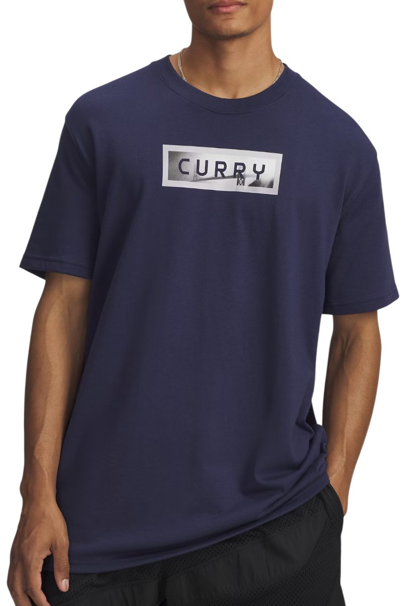 T-shirt Under Armour Tricou Curry Trend Tee 1 Mørkeblå | 6007303-403
