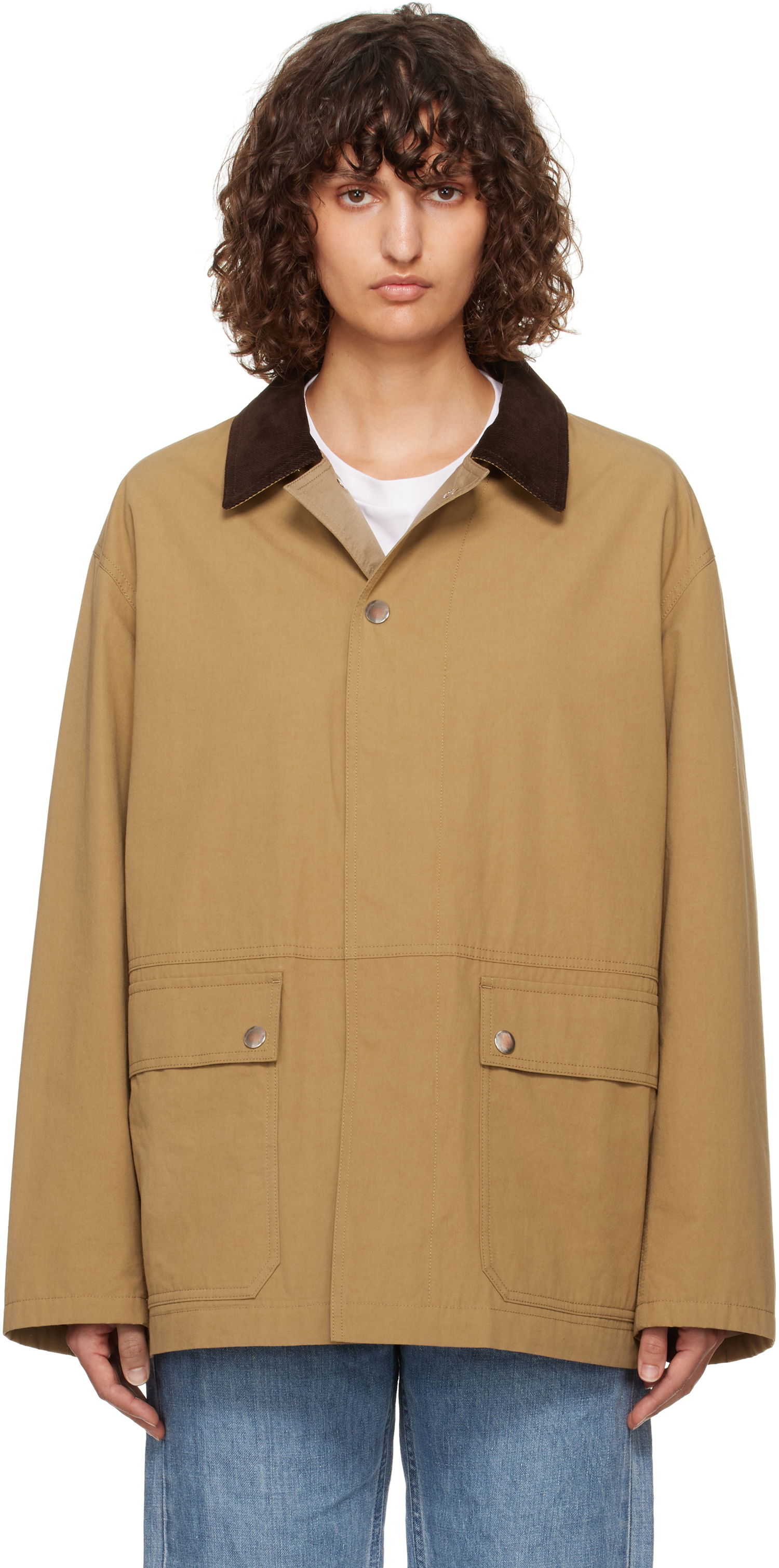 Jakke The Row The Row Frank Chore Jacket Beige | 7961-W3562, 0