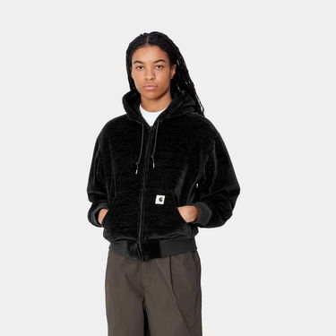 Sweatshirt Carhartt WIP Active Fleece Zip-Up Hoodie Sort | I033905_8, 2