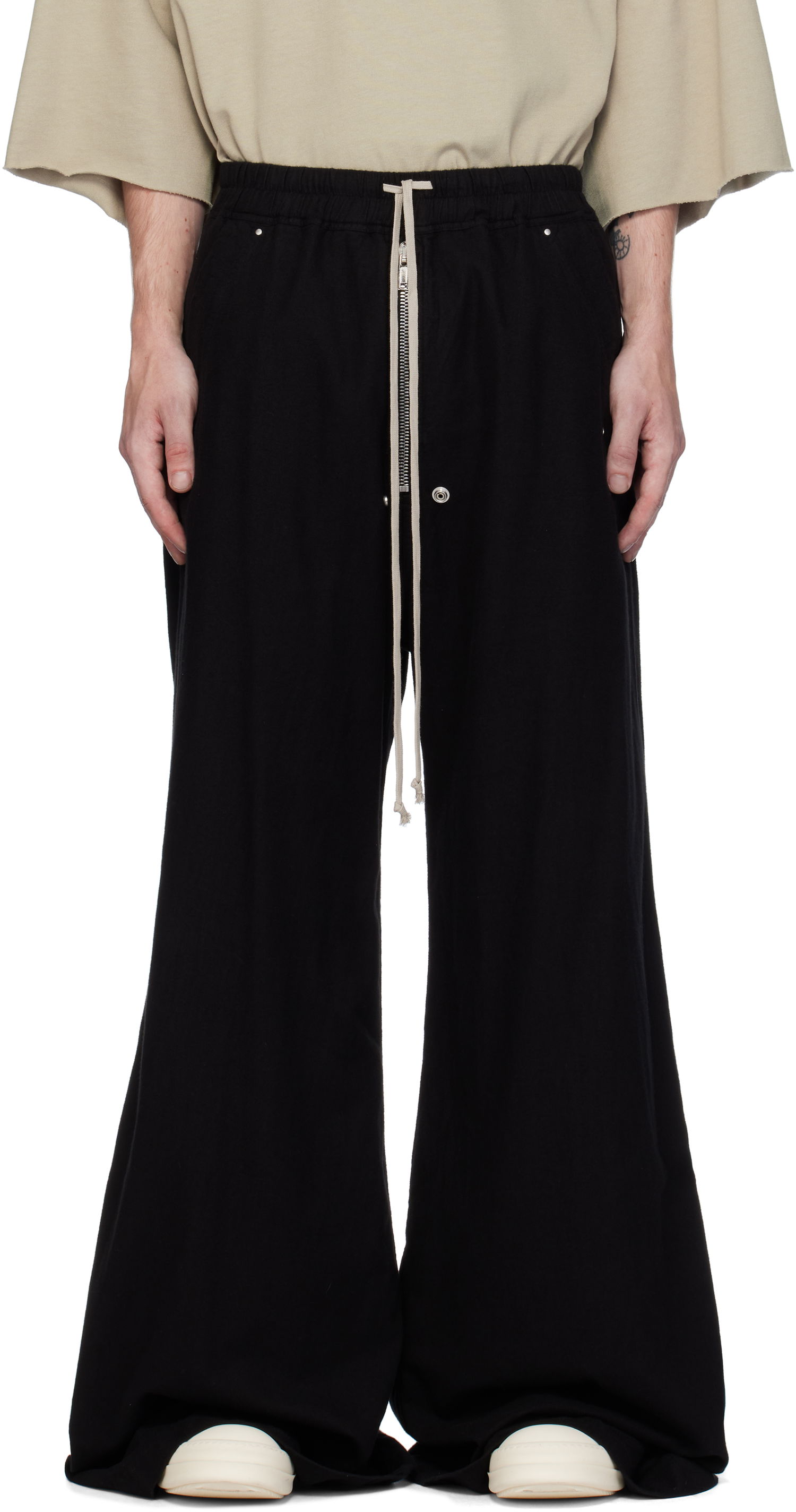 Bukser Rick Owens Geth Belas Trousers Sort | DU02D2378 CFL, 0