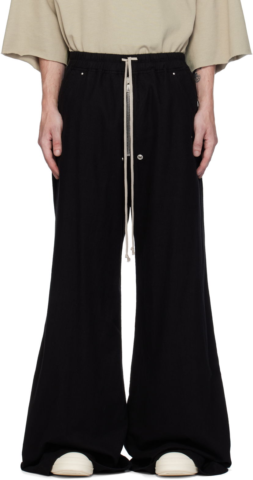 Bukser Rick Owens Geth Belas Trousers Sort | DU02D2378 CFL