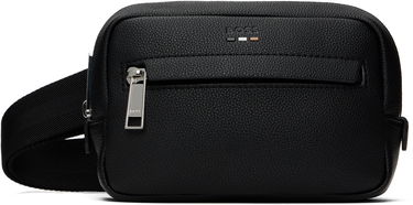 Taljetaske BOSS BOSS Pebble-Grained Faux-Leather Belt Bag Sort | 50548019, 0
