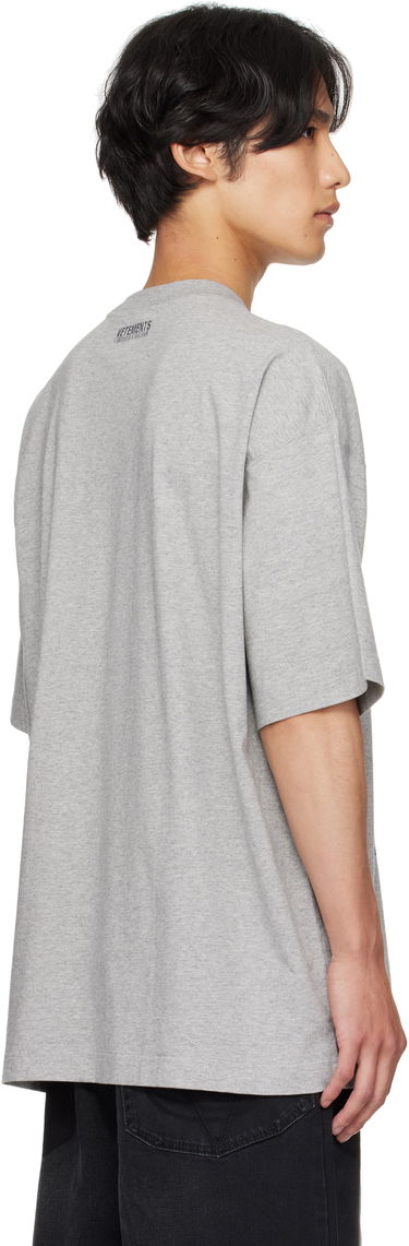 T-shirt VETEMENTS Vetements Goth Oversized Graphic T-Shirt Grå | UH76TR800G, 2
