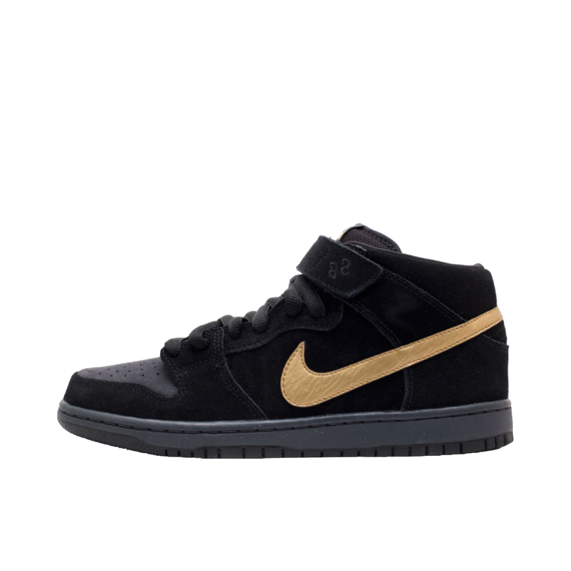 Sneakers og sko Nike SB SB Dunk Mid Obsidian Metallic Gold Sort | 314383-474