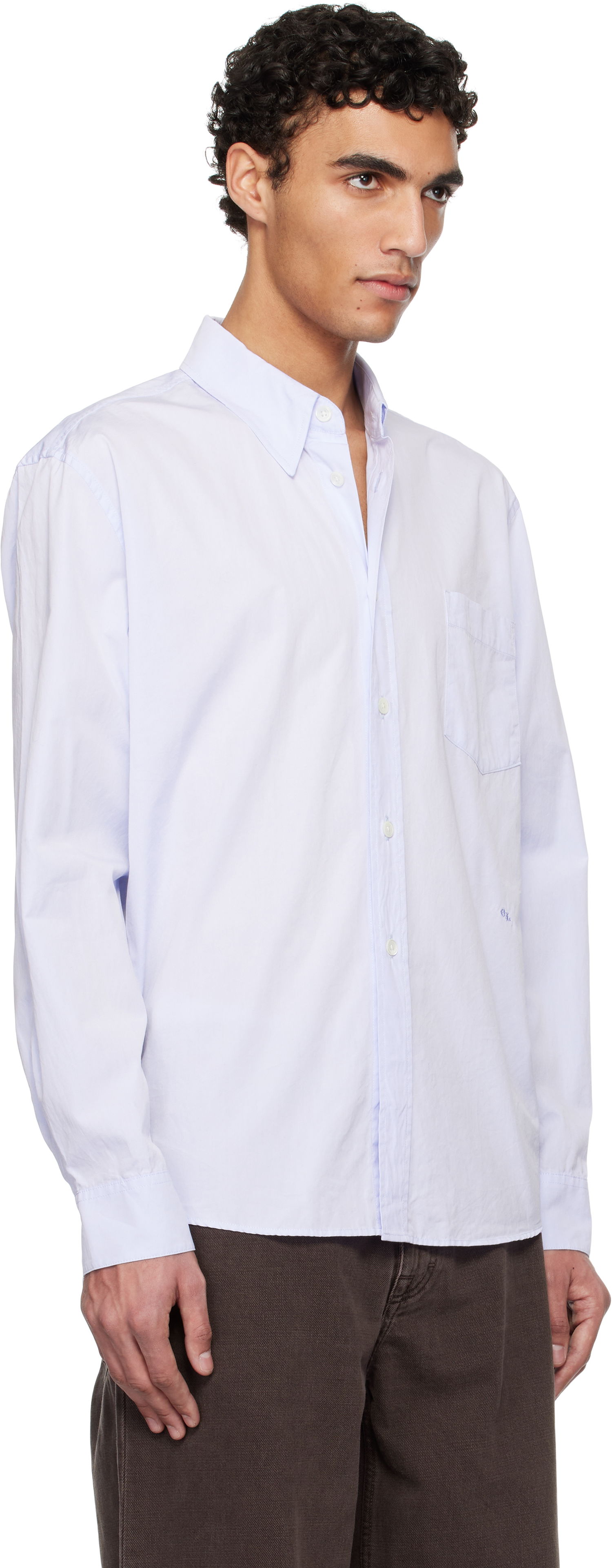 Skjorte OUR LEGACY Our Legacy Beyond Button-Down Shirt Blå | M2252BD, 1