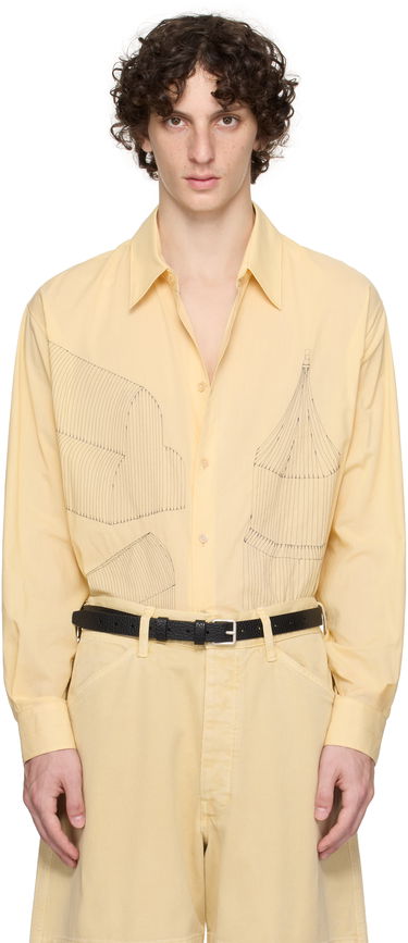 Skjorte LEMAIRE Lemaire Philippe Weisbecker Relaxed Shirt Gul | SH1164 LF1389, 0