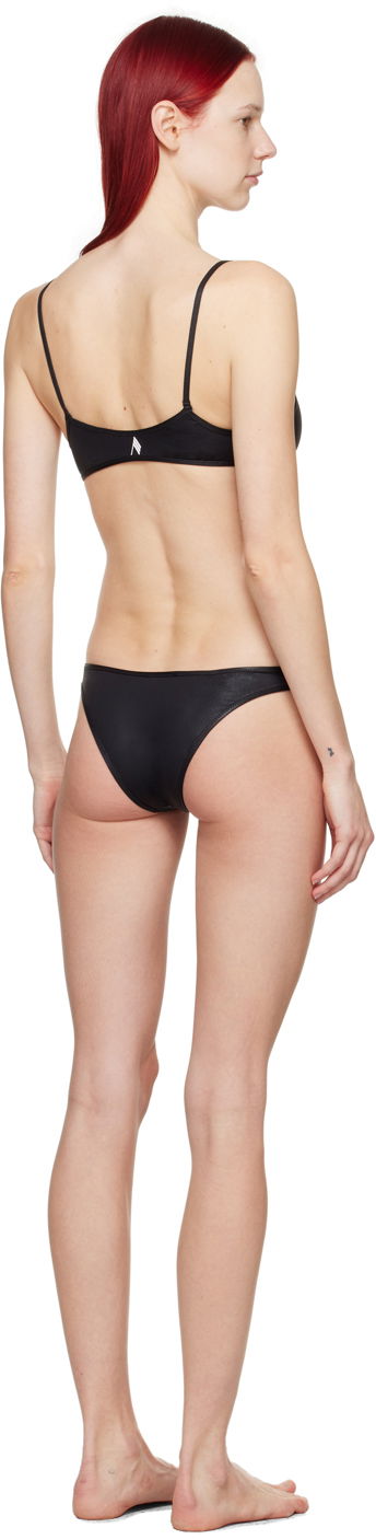 Badetøj The Attico Attico Scoop Neck Bikini Sort | 243WBB90 PA63, 2