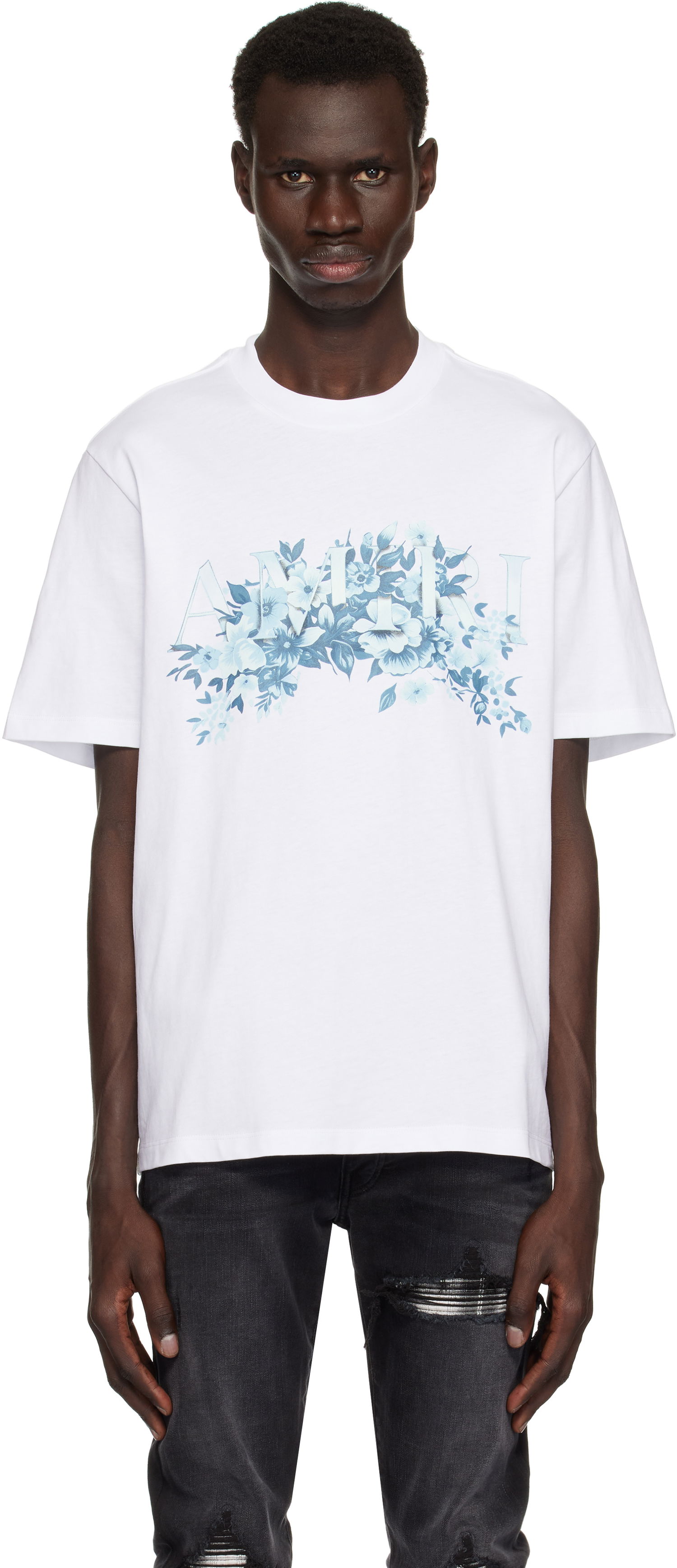 T-shirt AMIRI AMIRI 'Amiri' Garden T-Shirt Hvid | AMJYTE1192, 0