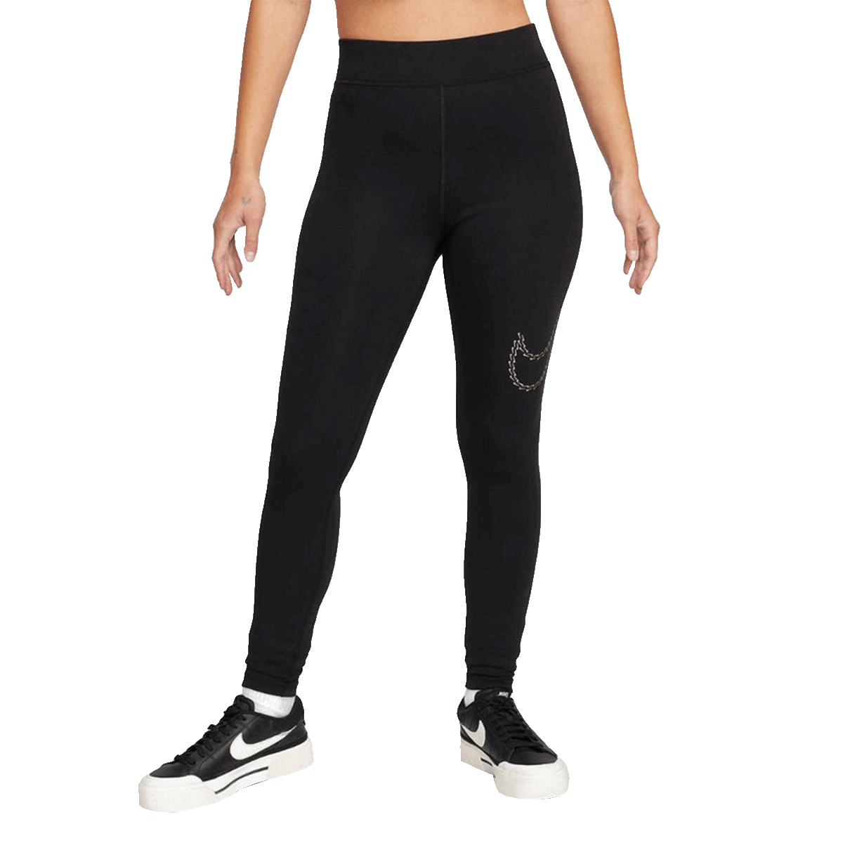 Leggings Nike Sportswear Premium Essential Leggings with Textured Swoosh Sort | FB8766-010, 0