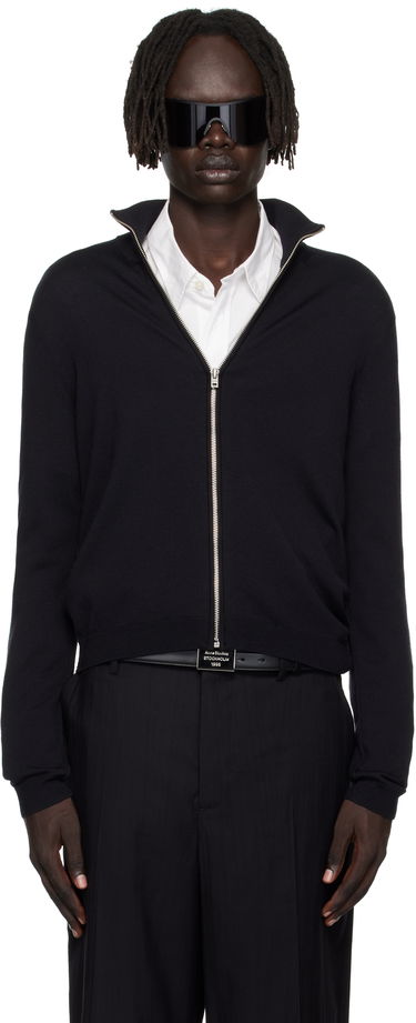 Sweater Acne Studios Zip Up Cardigan Sort | B60365-, 0