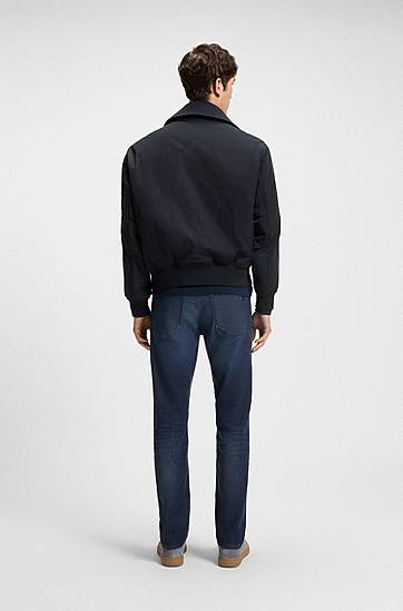Bomberjakke BOSS Bomber Jacket with Detachable Liner Mørkeblå | 50543492, 1