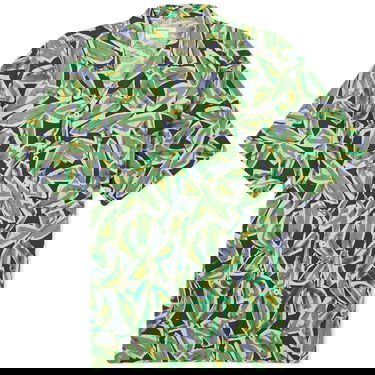 Skjorte Universal Works Universal Works Artist Flower Minari Shirt, Size Large Grøn | 30173-NVY, 1