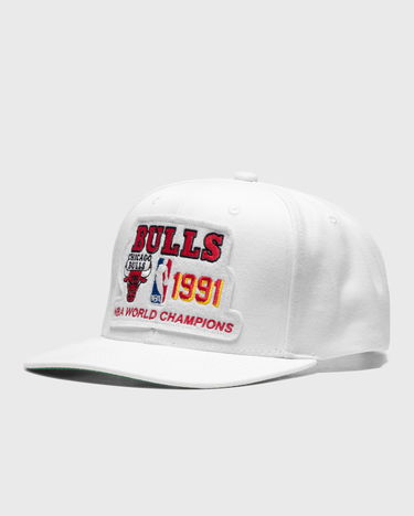 Kasket Mitchell & Ness 1991 Chicago Bulls Champs Snapback Hvid | 195563198049, 0