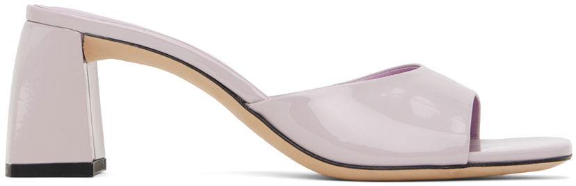 Sneakers og sko BY FAR Romy Patent Leather Heels Lilla | 23CRROMYMDAWP