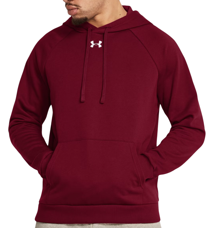 Sweatshirt Under Armour Fleece Hoodie Rød | 1379757-625