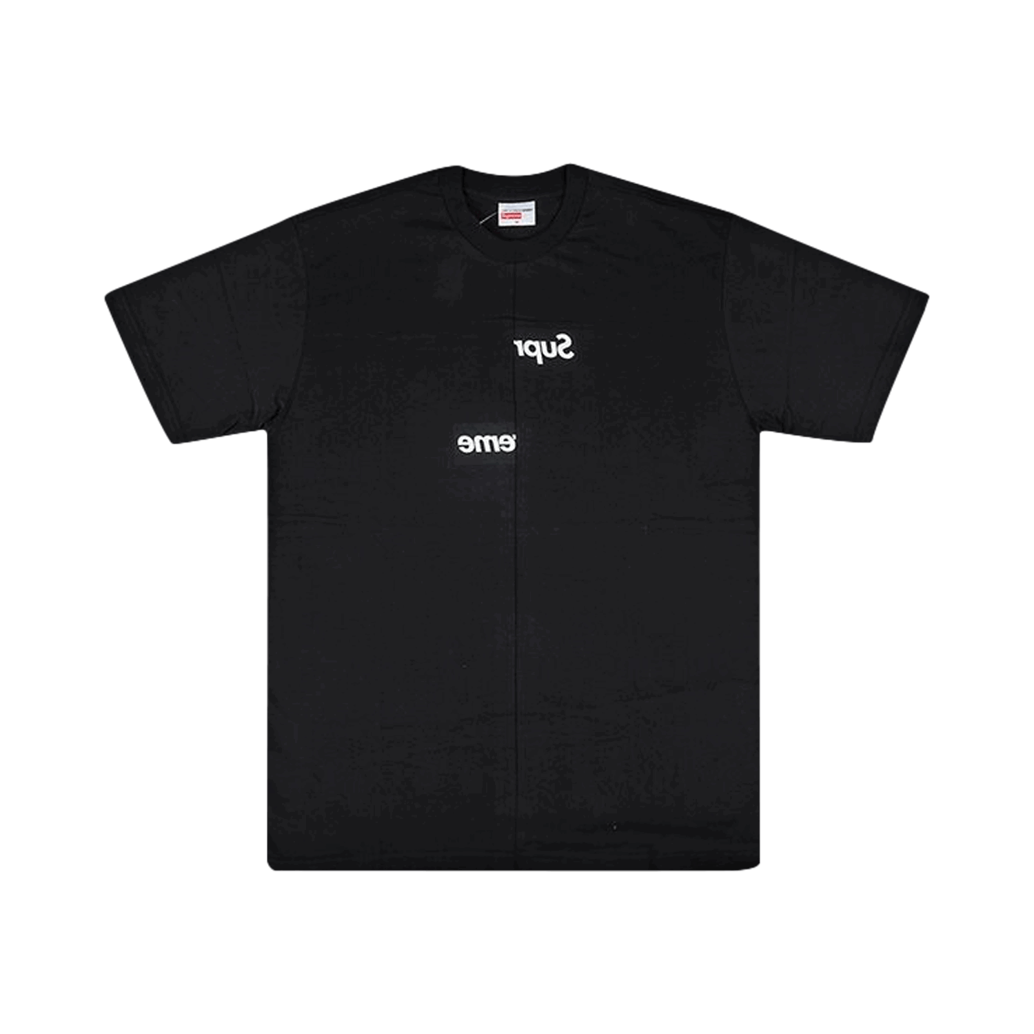 T-shirt Supreme Comme des Garçons Shirt Split Box Logo T-Shirt Sort | FW18KN2 BLACK, 0