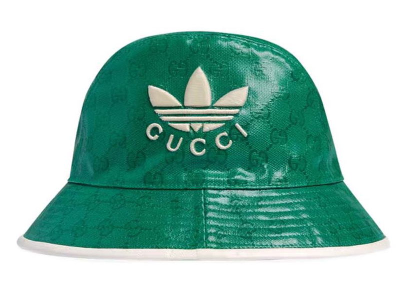Hat Gucci adidas x GG Canvas Fedora Green Grøn | 728215 3HAN6 3777