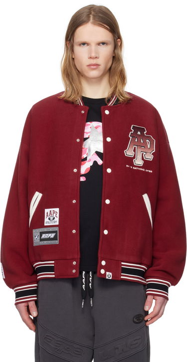 Bomberjakke AAPE by A Bathing Ape AAPE By A Bathing Ape Main Bomber Jacket Rød | AAPSWMB351XXNBDX, 0