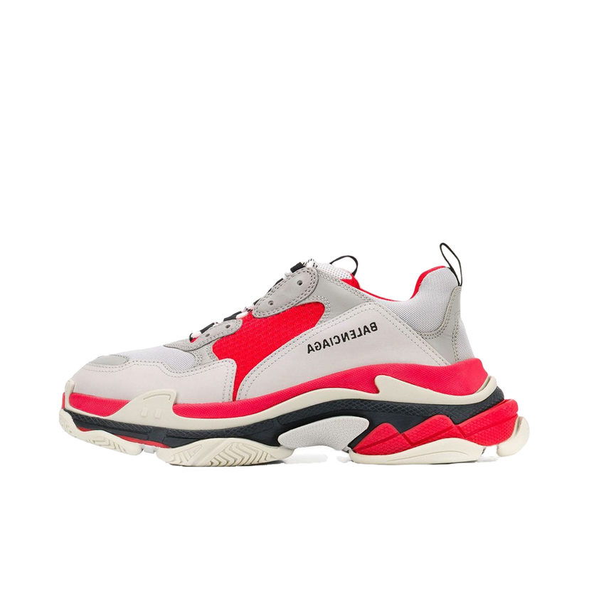 Sneakers og sko Balenciaga Triple S Red Grey White Rød | 536737 W09OH 6495