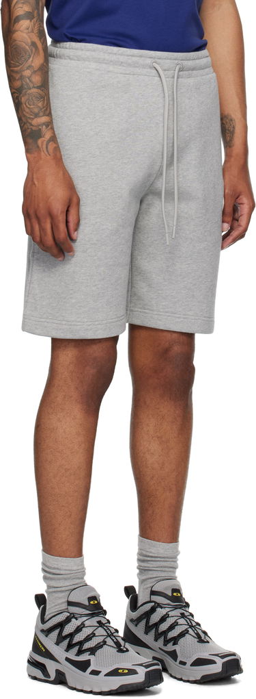Shorts Moncler Moncler Logo Patch Cotton Shorts Grå | K20918H0000489AZU, 1