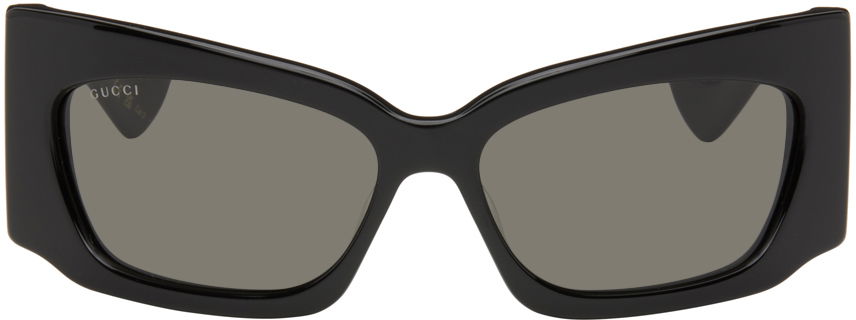 Solbriller Gucci Geometric Sunglasses Sort | GG1412S-001, 0