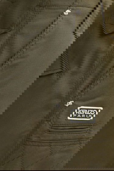 Bukser KENZO Weave Double Knee Pant Grøn | FF65PA2469HD, 4
