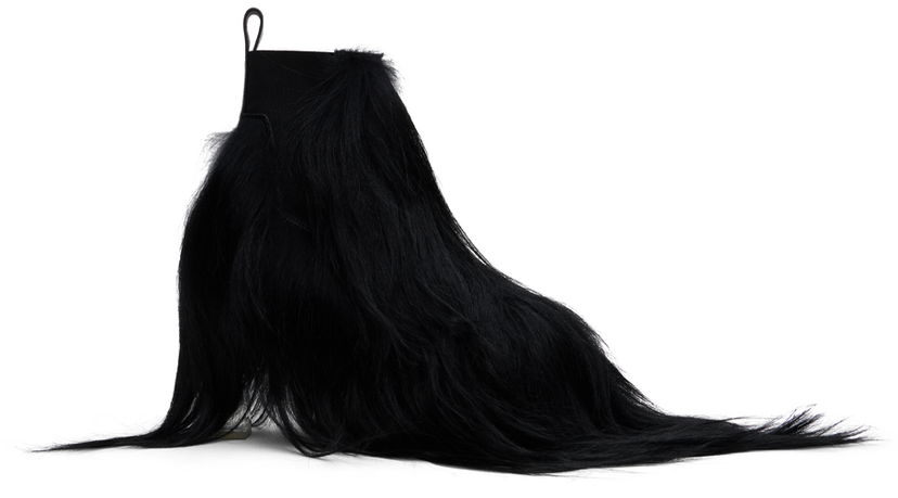 Tøj Rick Owens Rick Owens Porterville Minimal Grill Beatle 65 Chelsea Boots Sort | RP02D3847 LGF0