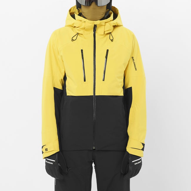 Jakke Salomon Brilliant Ski Jacket Gul | LC2635400, 0