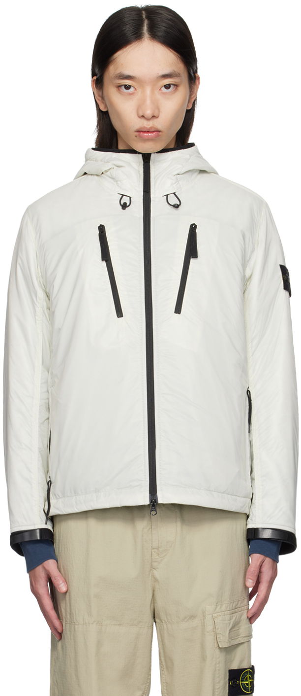 Jakke Stone Island Off-White Packable Insulated Jacket Hvid | 8115Q0425, 0