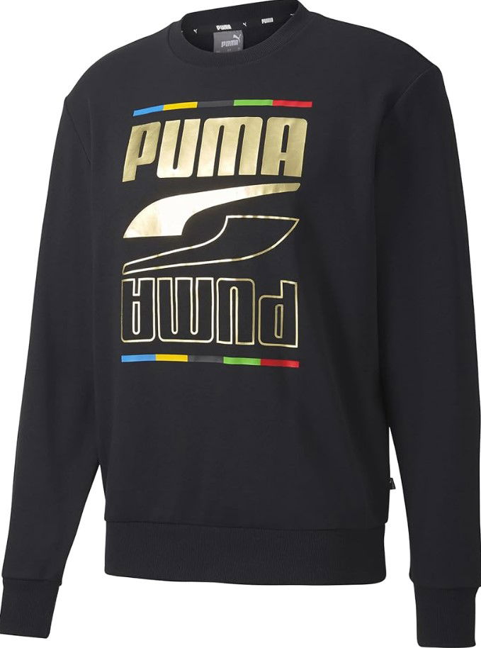 Sweatshirt Puma Rebel Crew 5 Continents TR Sort | 584608-01
