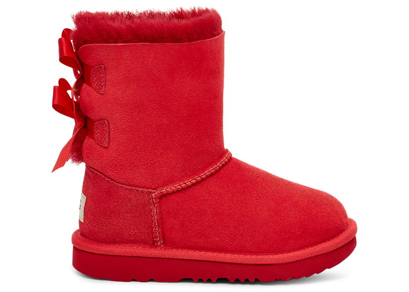 Tøj UGG Bailey Bow II Boot Samba Red (Toddler) Rød | 1017394T-SBR