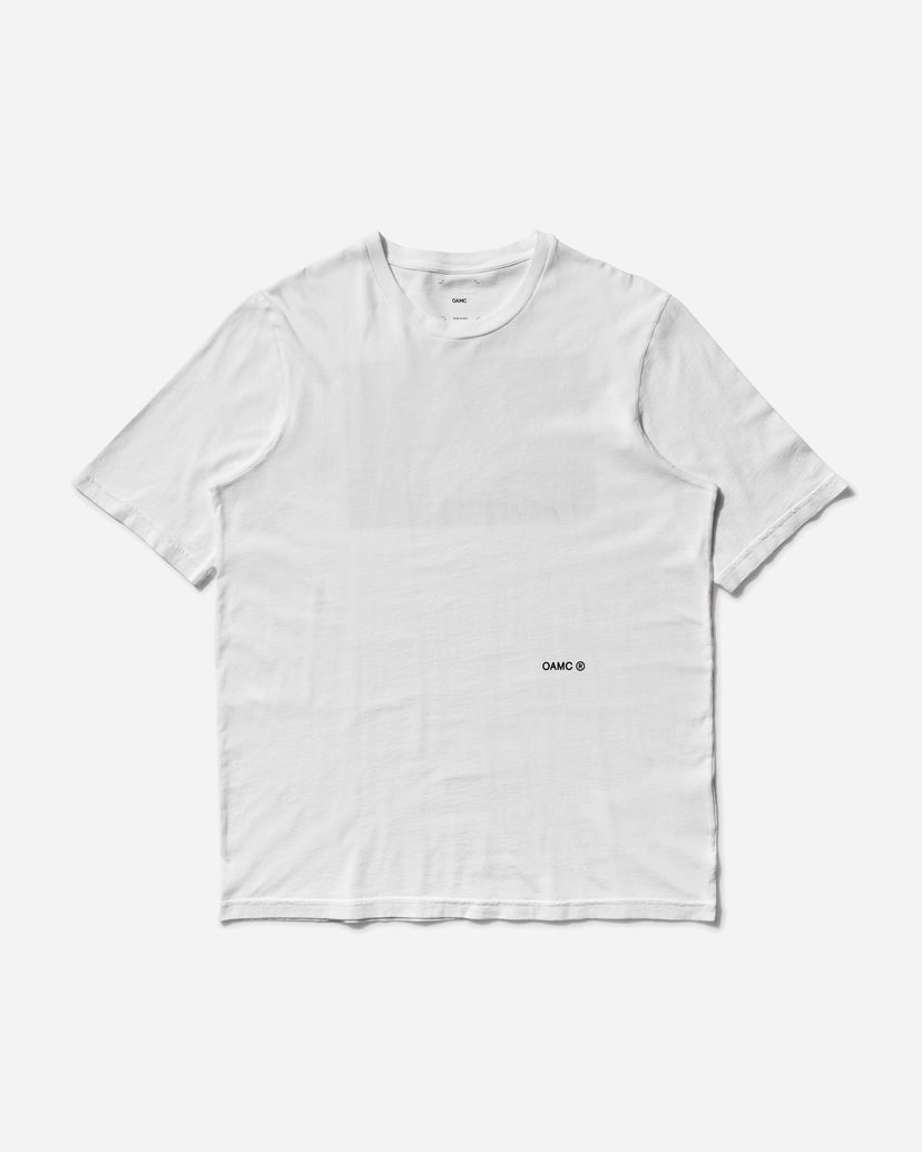 T-shirt OAMC Printed T-Shirt Hvid | OA5SMH02DPJE498001 001
