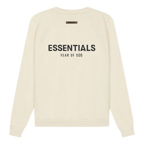 Sweater Fear of God Essentials SS21 Pull-Over Crewneck Beige | FOG-SS21-578