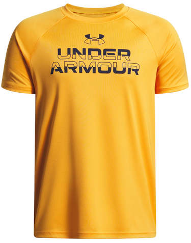 T-shirt Under Armour Short Sleeve Tech Split Wordmark T-Shirt Gul | 1383010-793, 0