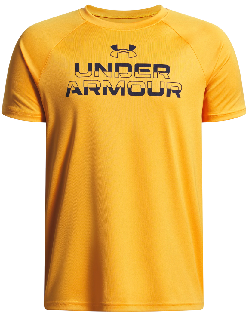 T-shirt Under Armour Short Sleeve Tech Split Wordmark T-Shirt Gul | 1383010-793