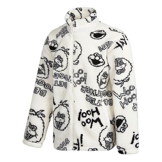 Sweatshirt adidas Originals SESAME STREET Polar Fleece Jacket Hvid | HD7298