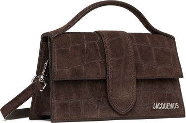 Håndtaske Jacquemus Jacquemus 'The Large Bambino' Suede Shoulder Bag Brun | 25E213BA007-3243, 1